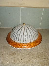 Plafoniera con legno