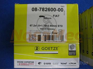 Fasce elastiche segmenti Goetze A112 Abarth Panda