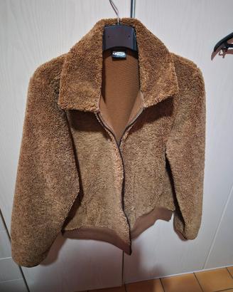 giacca pelo marrone