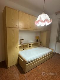 Cameretta banbini ragazzi in legno rovere