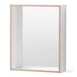 Specchio bagno marca TYNGEN con étagère bianco,