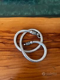 Collana snake argento da 45cm