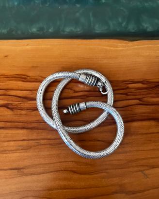 Collana snake argento da 45cm