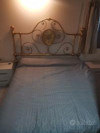  letto in ferro battutto in oro