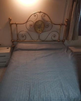 letto in ferro battutto in oro