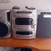 Stereo panasonic e due casse