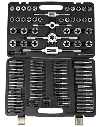 Set Rifilettatura 110 Pezzi Filiere Maschi Set