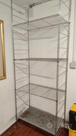 Scaffalatura cromata in acciaio inox 