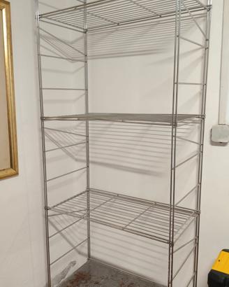 Scaffalatura cromata in acciaio inox 