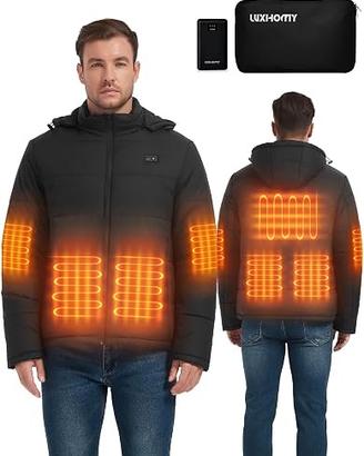 LUXHOMY Giacca uomo riscaldato impermeabile size M