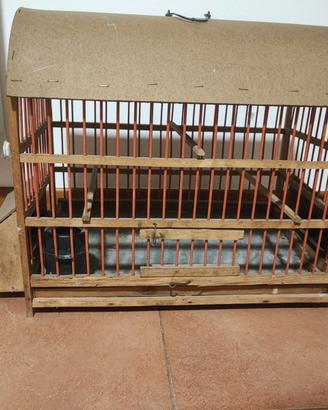 Gabbia vintage in legno