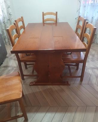 TAVOLO FRATINO 140X90 CON 2 PROLUNGHE DA 37 CM PIU