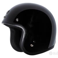 CASCO JET RETRO' CLASSIC TORC T50C NERO LUCIDO OMO