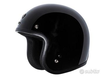 CASCO JET RETRO' CLASSIC TORC T50C NERO LUCIDO OMO