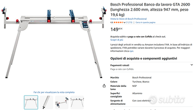 Bosch GTA2600 - Supporto Troncatrice - anche altre