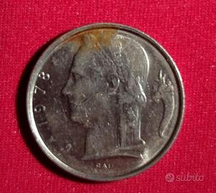 Franco Belgie Belgio moneta da 5 anno 1978