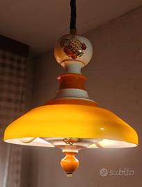 Lampadario in ceramica artigianale 