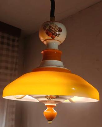 Lampadario in ceramica artigianale 