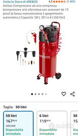 compressore 50 litri 10 bar