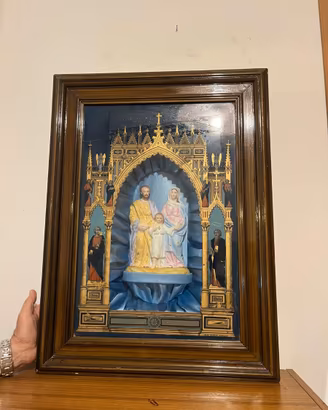 Quadro della sacra famiglia con carillon