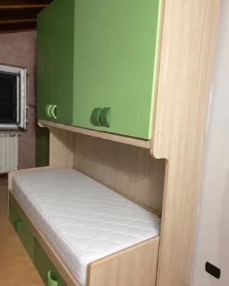 letto singolo a ponte