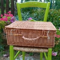 Valigetta retrò in vimini