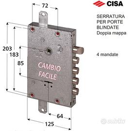 cilindro ovale, maniglie, e serrature