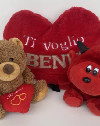 Cuscino love + Orsetto Ti Amo + Diavoletto