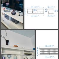 sala mobile base e mensola