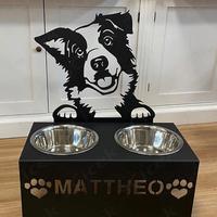 Porta ciotole per cani . Senza ciotole