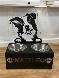 Porta ciotole per cani . Senza ciotole