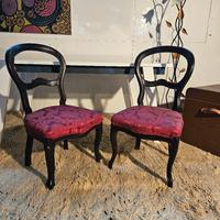 Coppia di antiche potrone in stile