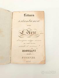 Libro Lettura Istantanea Boggiany Firenze 1828