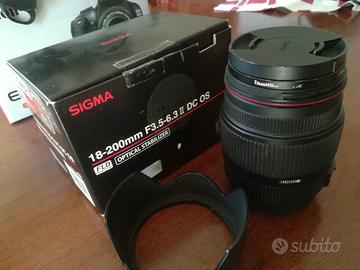 Obiettivo sigma 18-200 f3.5-6.2 ii dc os