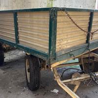 Rimorchio agricolo con sponde targa libretto
