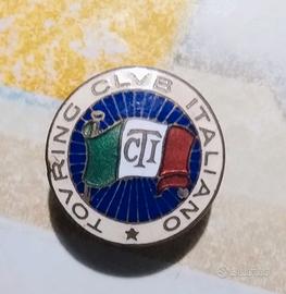 Vecchio Bottone Spilla Da Bavero Touring Club Ital