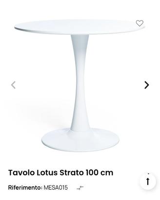 Tavolo Tulip bianco NUOVO
