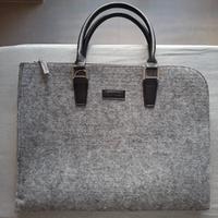 Borsa Camomilla Porta Notebook/Documenti in Feltro