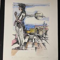 Litografia “Piazza Duomo Forli”