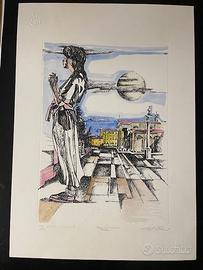 Litografia “Piazza Duomo Forli”