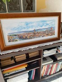 Quadro Firenze con cornice legno