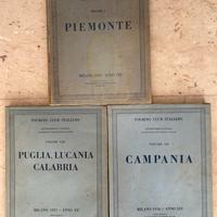 Tre volumi Touring Club anni ‘30