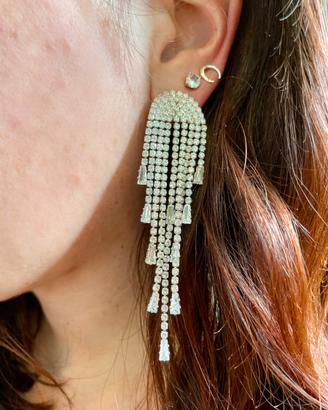 Orecchini pendenti strass elegantissimi