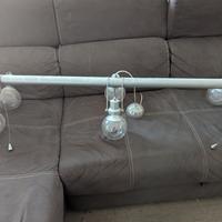 Lampadario tecnico 6 punti luce regolabile