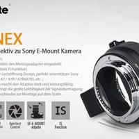 Adattatore Sony E mount e Canon EF