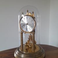 antico orologio tedesco da tavolo FHS con pendolo 