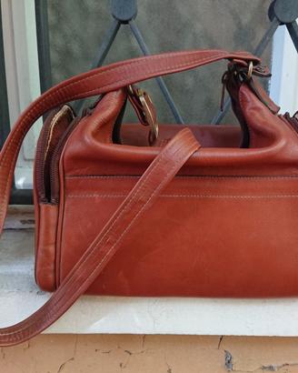 Borsa in pelle vintage con tracolla