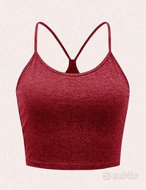 Top Bretelle sottile space dye