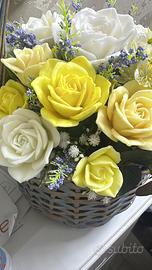 Composizione di fiori di sapone