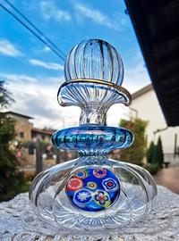 Vaso /Ampolla Murano. Vetro Soffiato e Murrine. 